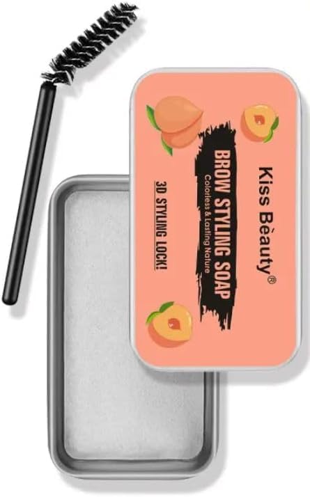 Eyebrow Styling Cream Eyebrow Gel with Brush Colorless Lasting Styling Waterproof Natural Eyebrow Soap Brow Powder Hair Oil Eyebrow Makeup Set Suitable for Wild Eyebrows Daily Makeup