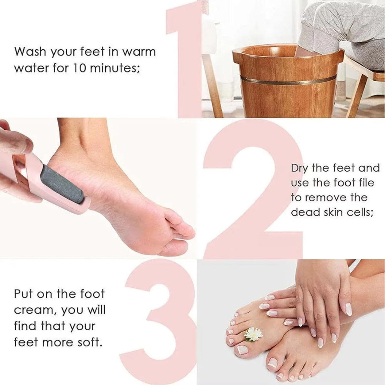USB Rechargeable Electric Foot File