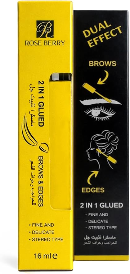 Rose Berry Glued Brow and Edge 2-in-1 styling gel