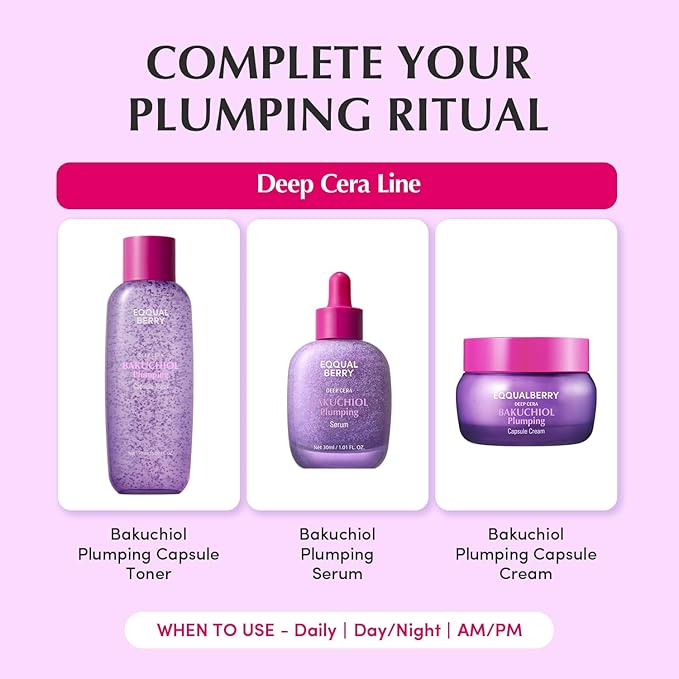 EQQUALBERRY Deep Care Bakuchiol Plumping Capsule Toner 150ml