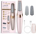 Electric Foot File USB Rechargeable Foot File with 2 Interchangeable Heads with LED Light for Dead Skin and Dry Heels