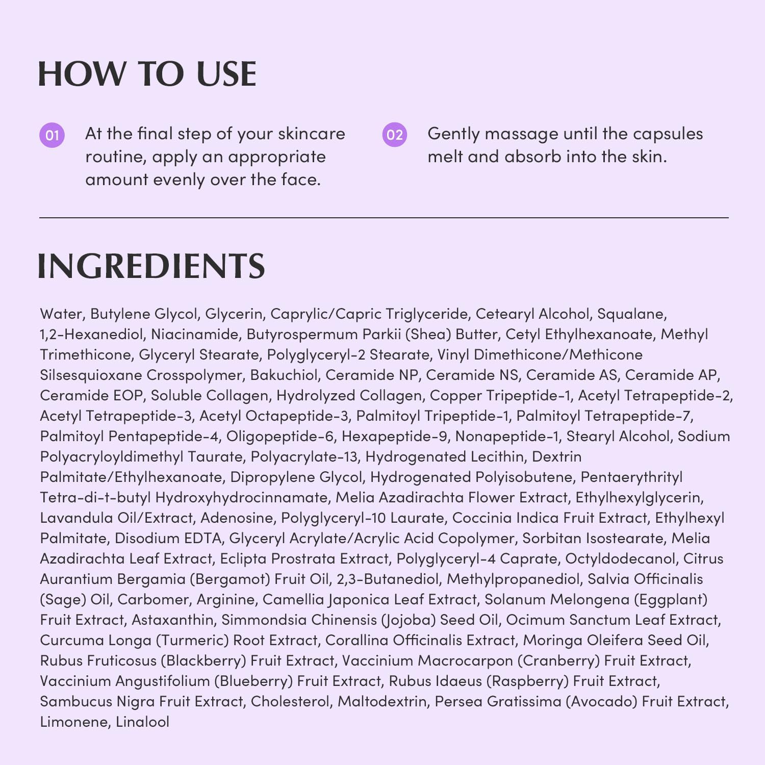 EQQUALBERRY Bakuchiol Plumping Capsule Cream 50ml