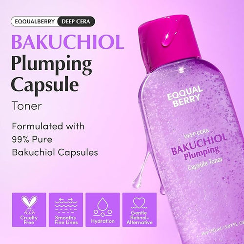 EQQUALBERRY Deep Care Bakuchiol Plumping Capsule Toner 150ml