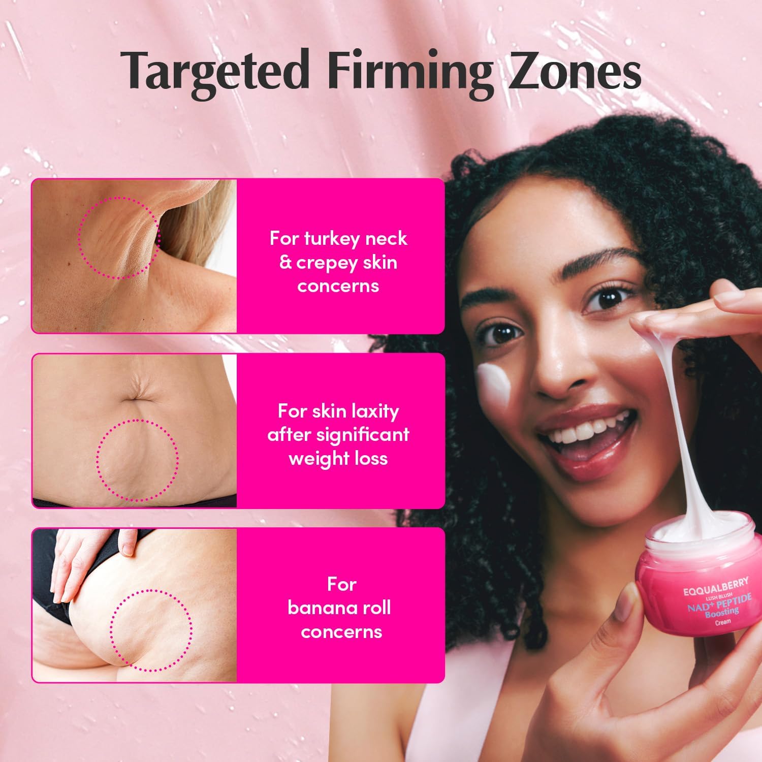 EQQUALBERRY Lush Blush NAD+ Peptide Boosting Cream 50ml