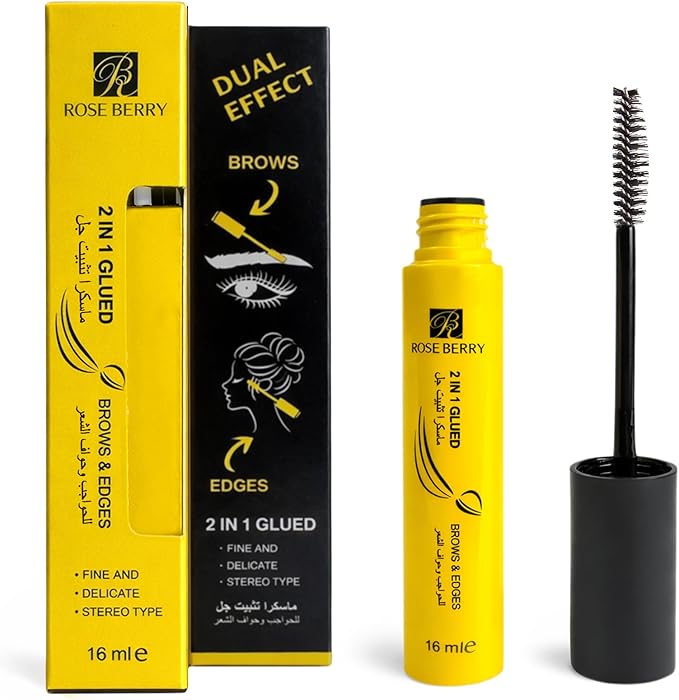 Rose Berry Glued Brow and Edge 2-in-1 brow gel packaging
