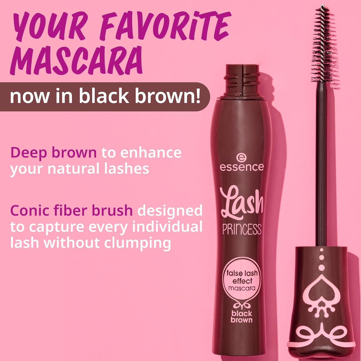 Essence Lash Princess False Lash Effect Mascara, Black Brown, 12 ml