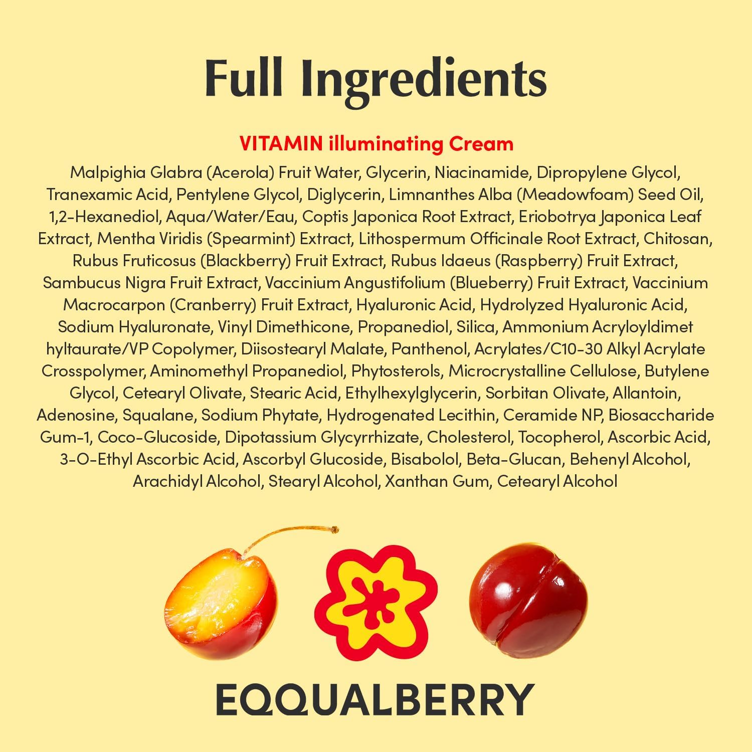 EQQUALBERRY Glow Filter Vitamin Illuminating Cream 50ml