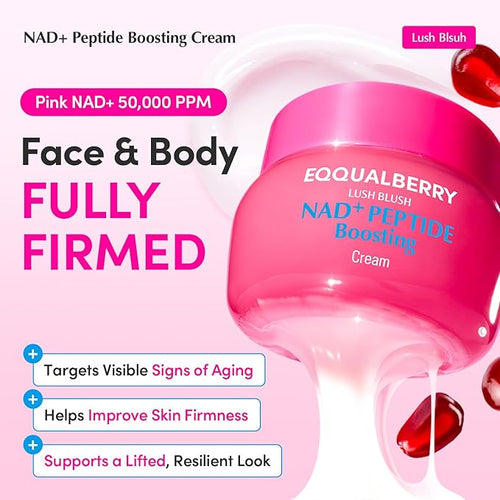 EQQUALBERRY Lush Blush NAD+ Peptide Boosting Cream 50ml