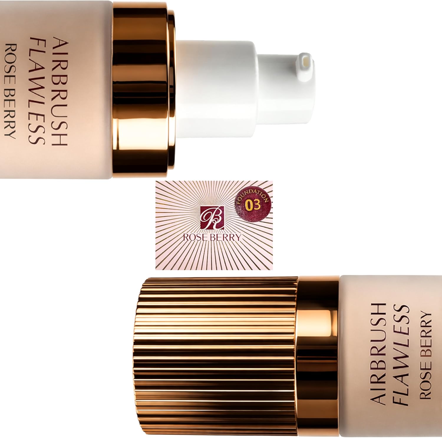 Rose Berry - Foundation, Airbrush Flawless, Stays All Day & Night, Longwear, 40 ML, Model - RB-LF0893 (03)