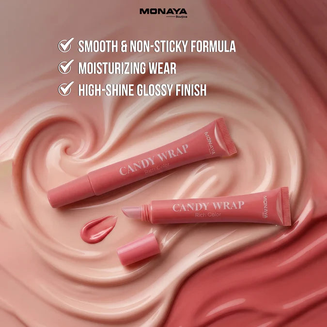 Candy Wrap Lip Gloss – Rich Glossy Finish for Fuller, Hydrating & Comfortable Feel - G015