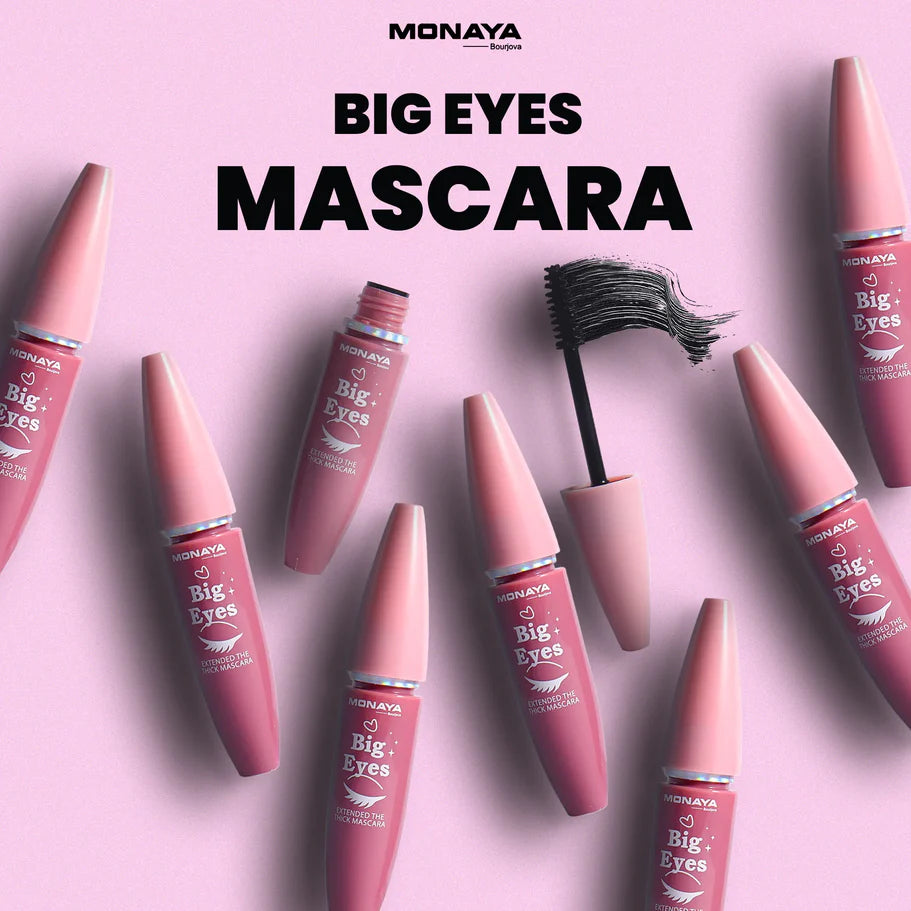 Big Eyes Extended The Thick Mascara, Long-Lasting Zero-Smudge Lengthening Mascara M201# - M003
