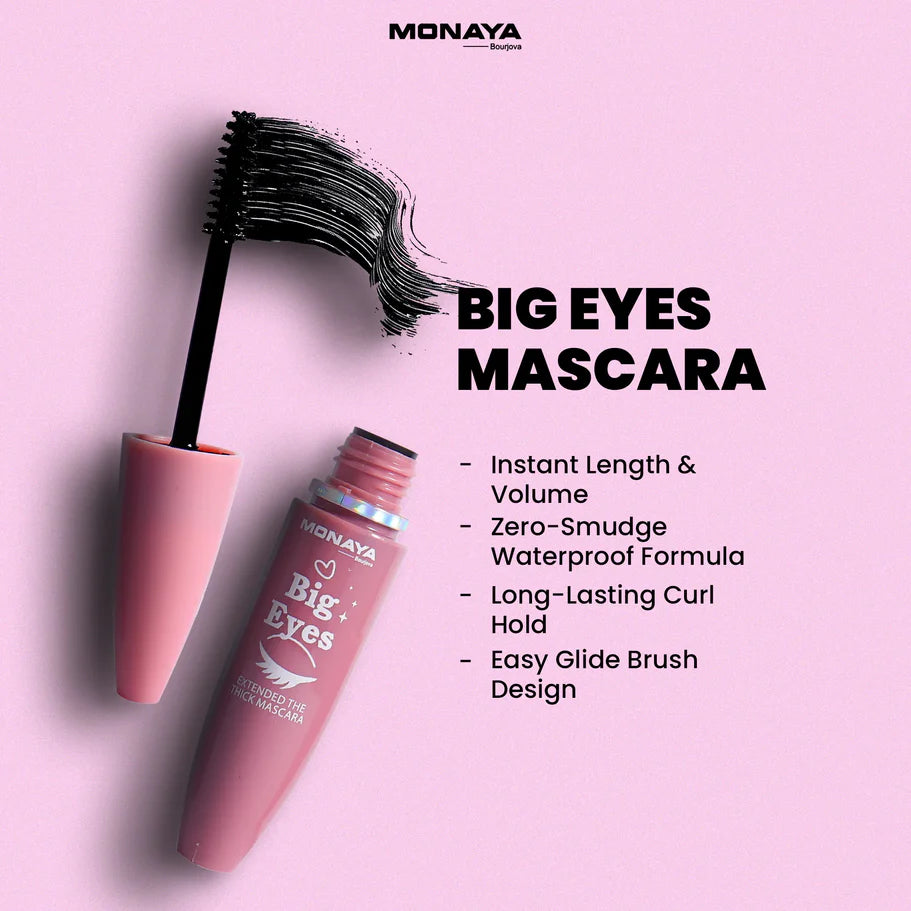 Big Eyes Extended The Thick Mascara, Long-Lasting Zero-Smudge Lengthening Mascara M201# - M003