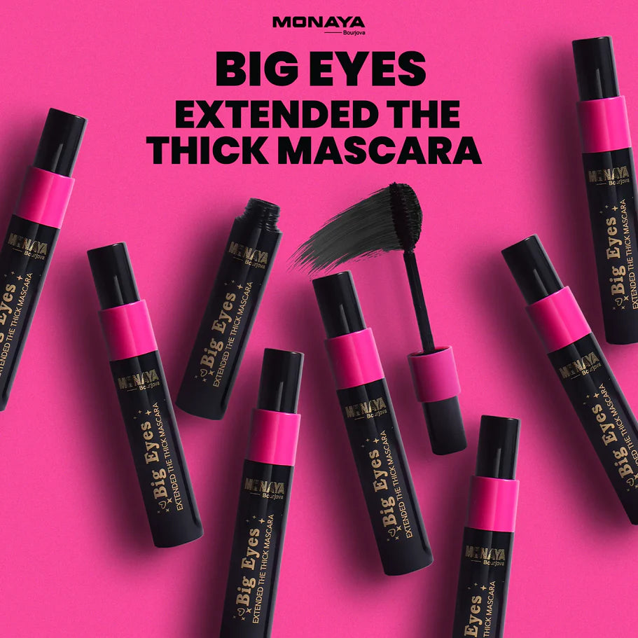 Big Eyes Lengthening Mascara, Zero-Smudge Long Wear, Black - M006