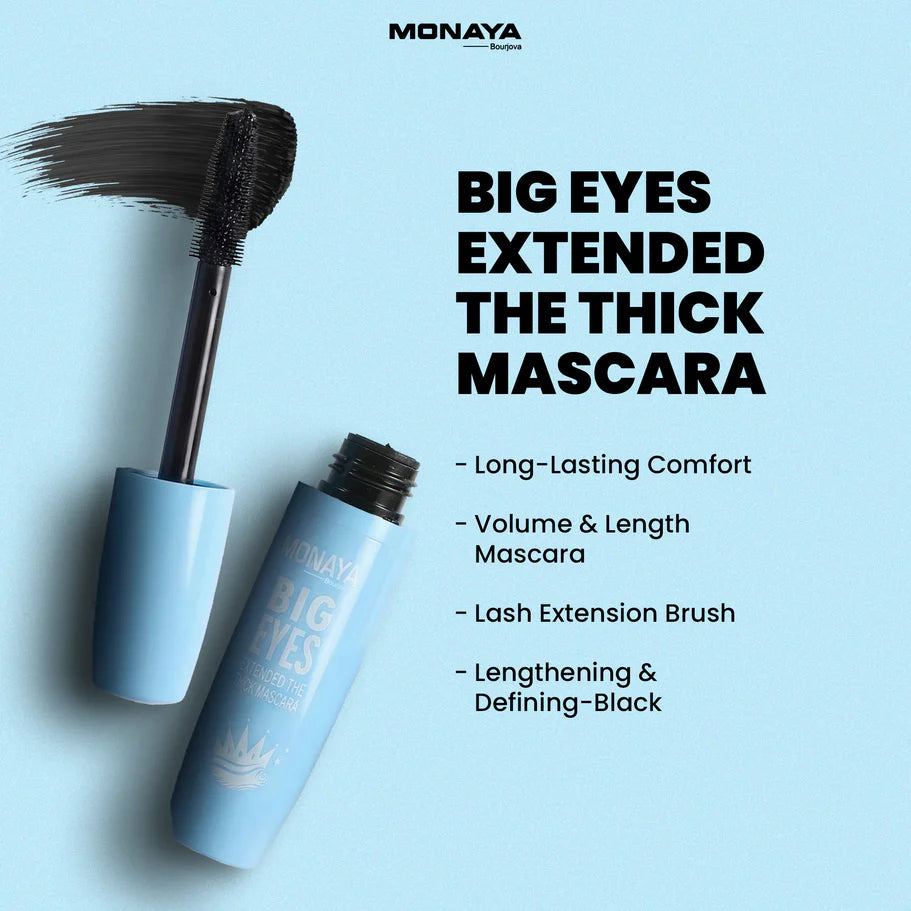 Big Eyes Mascara, Volumizing & Lengthening, M009-Black