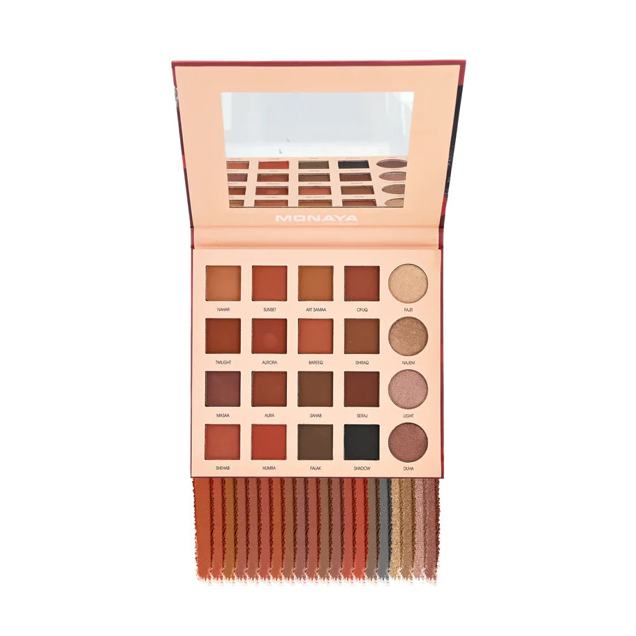 Pure Color Eyeshadow Palette, Highly Pigmented & Long-Lasting - 20 Shades - Y001