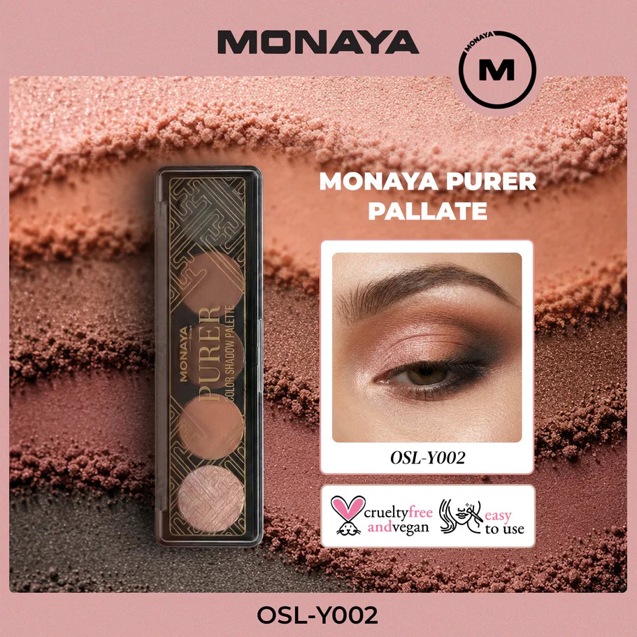 Purer Palette Shadow, Long Lasting, Blendable Natural Colors - 5 color - Y002