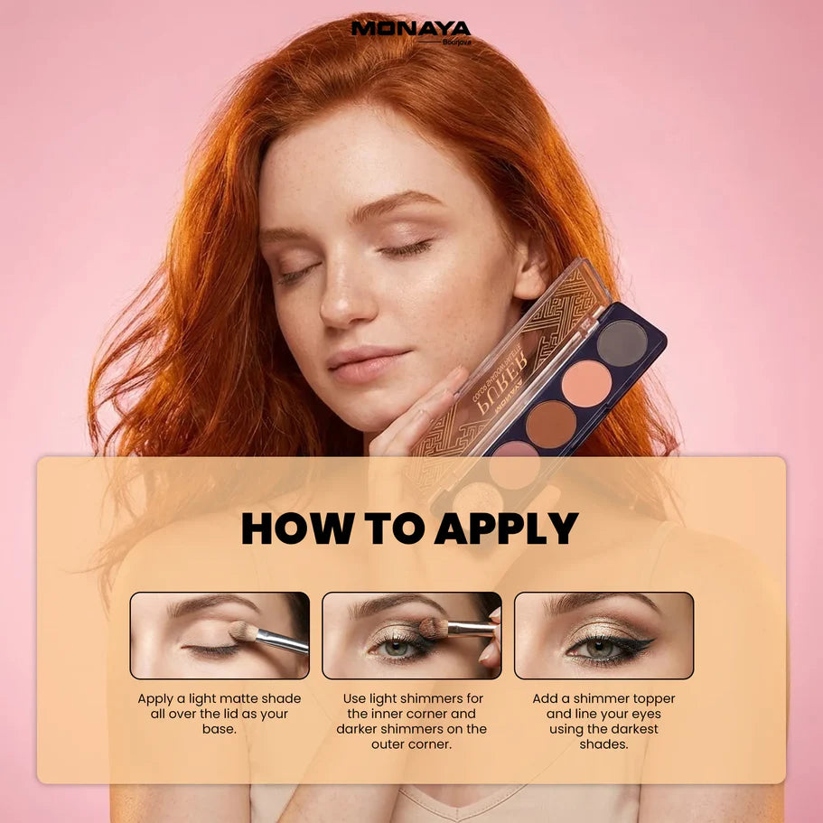 Purer Palette Shadow, Long Lasting, Blendable Natural Colors - 5 color - Y002