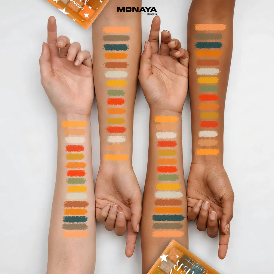 Purer Palette Shadow, Long Lasting, High Pigment - 15 color - Y005