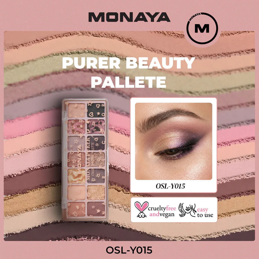 Color Luxe Eyeshadow Set, Highly Pigmented & Long-Lasting - 14 Shades - Y015