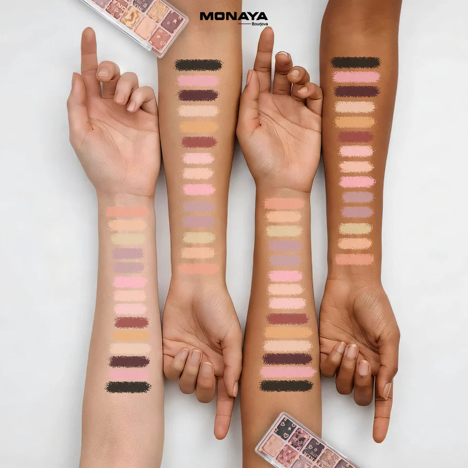 Color Luxe Eyeshadow Set, Highly Pigmented & Long-Lasting - 14 Shades - Y015