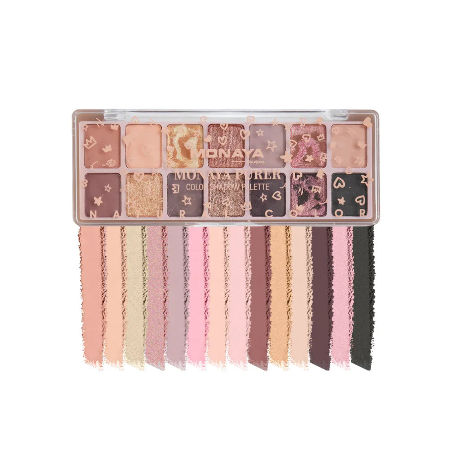 Color Luxe Eyeshadow Set, Highly Pigmented & Long-Lasting - 14 Shades - Y015