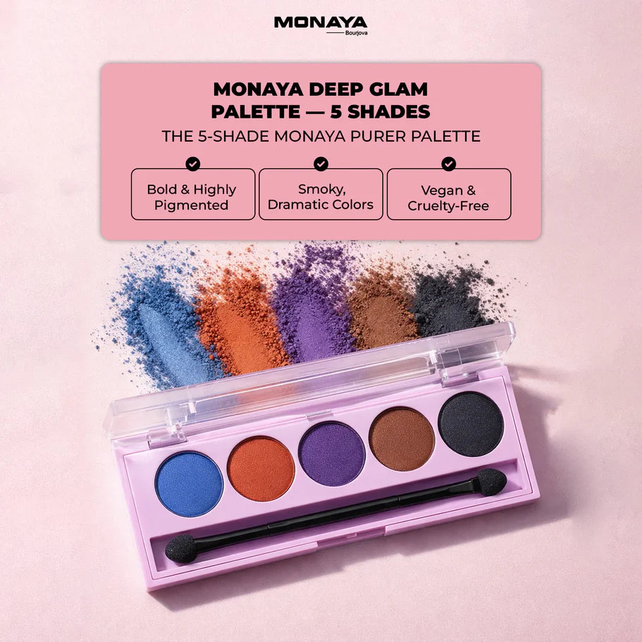 Purer Palette Shadow, Long Lasting, Blendable Natural Colors - 5 color - Y018