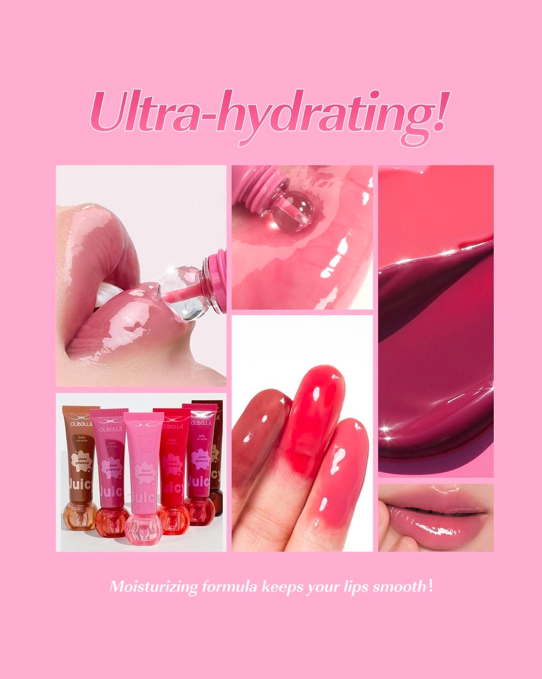 Olibolla - jelly lip gloss in a jam glossy shade