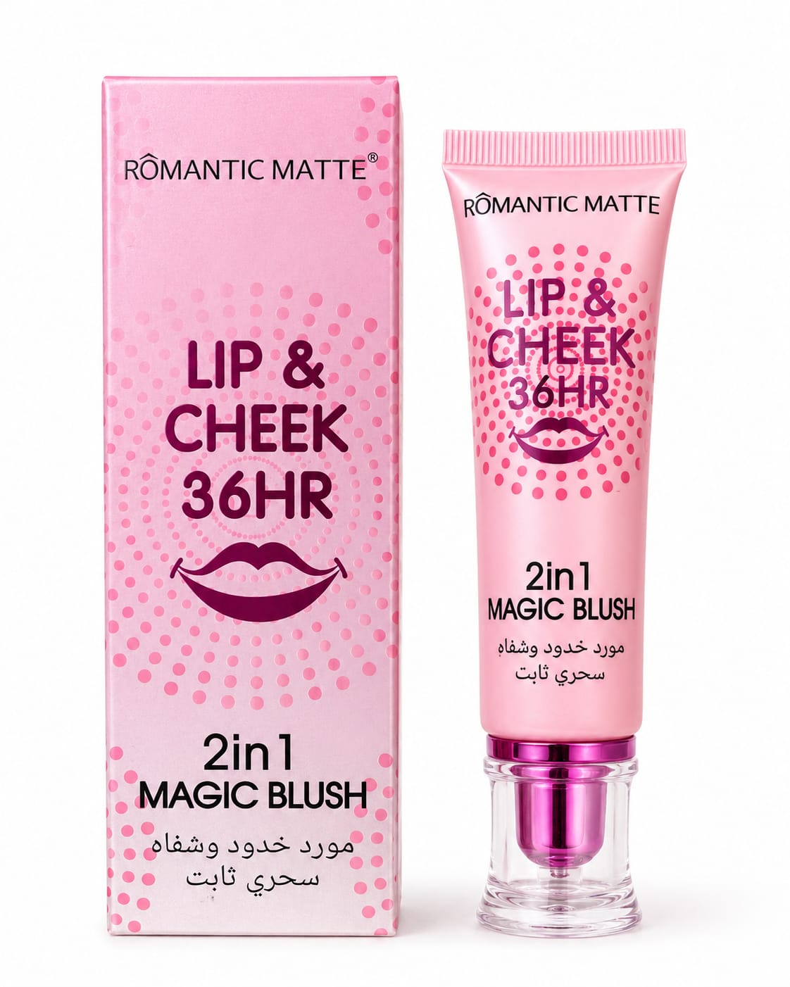 Romantic Matte - Lip & Cheek 36HR 2 in 1 Magic Blush
