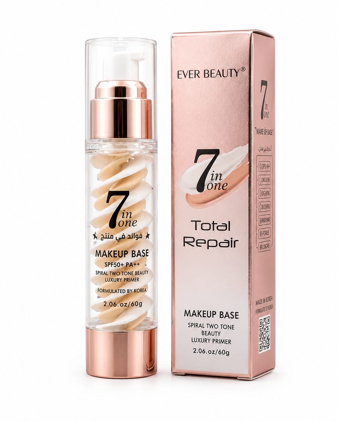 Ever Beauty - 7 in one Total Repair - Spiral Two Tone Beauty Luxury Primer