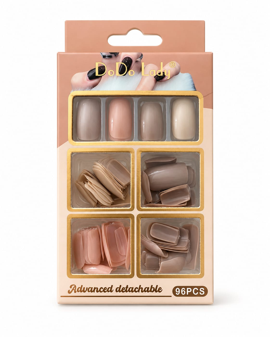 DoDo Lady - Advanced Detachable Nails 96 PCS