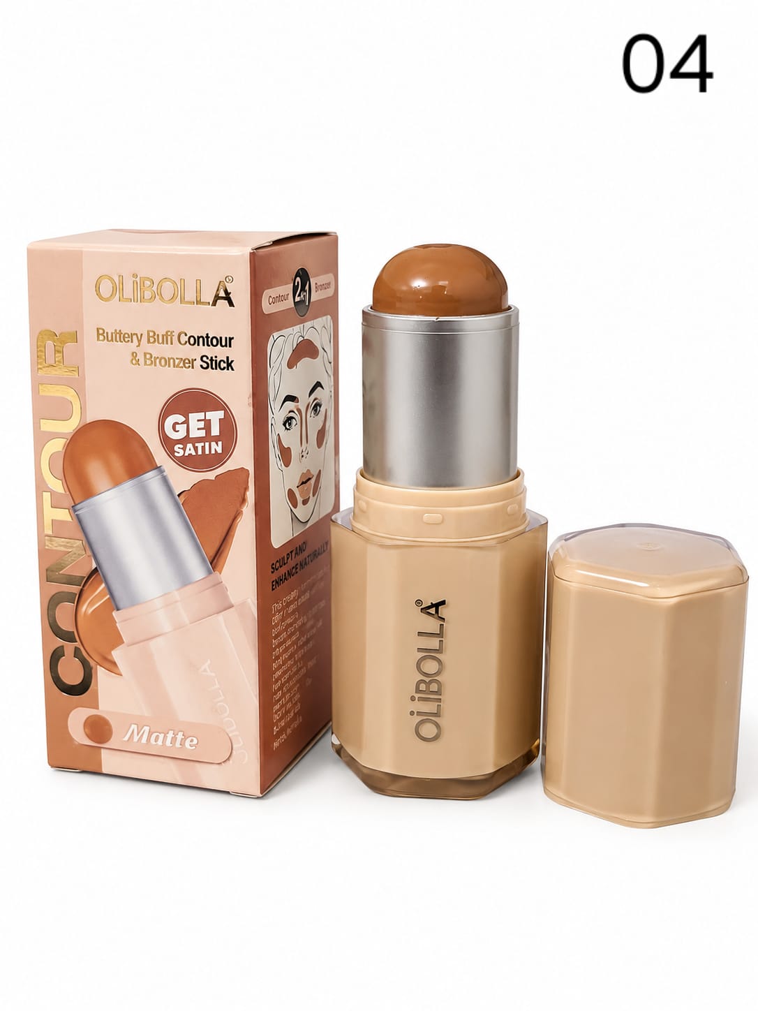 Olibolla contour and bronzer stick makeup product