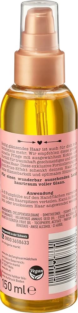 Langhaar Mädchen Intense Repair Hair Oil