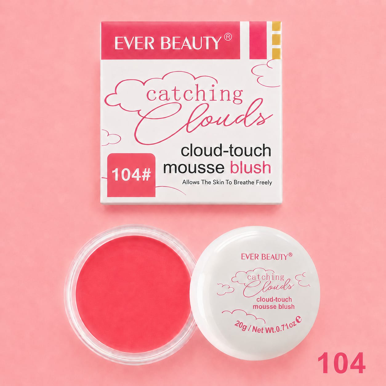 Ever Beauty -Catching Clouds- Cloud Touch Mousse Blush
