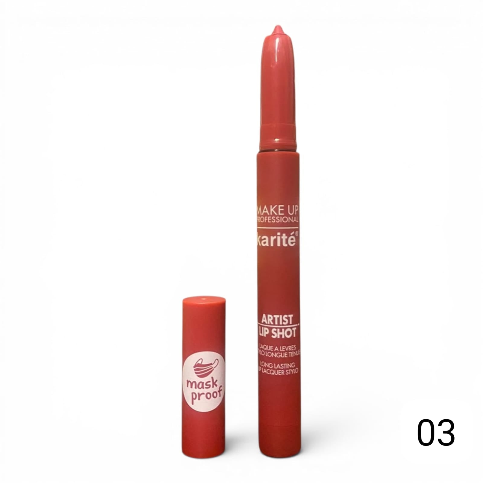 Karité - Artist Lip Shot Lipstick Pen Set, Waterproof & Mask-Proof Long-Lasting Lip Makeup