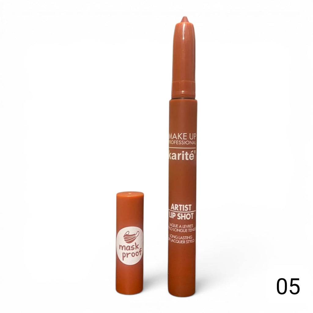 Karité - Artist Lip Shot Lipstick Pen Set, Waterproof & Mask-Proof Long-Lasting Lip Makeup