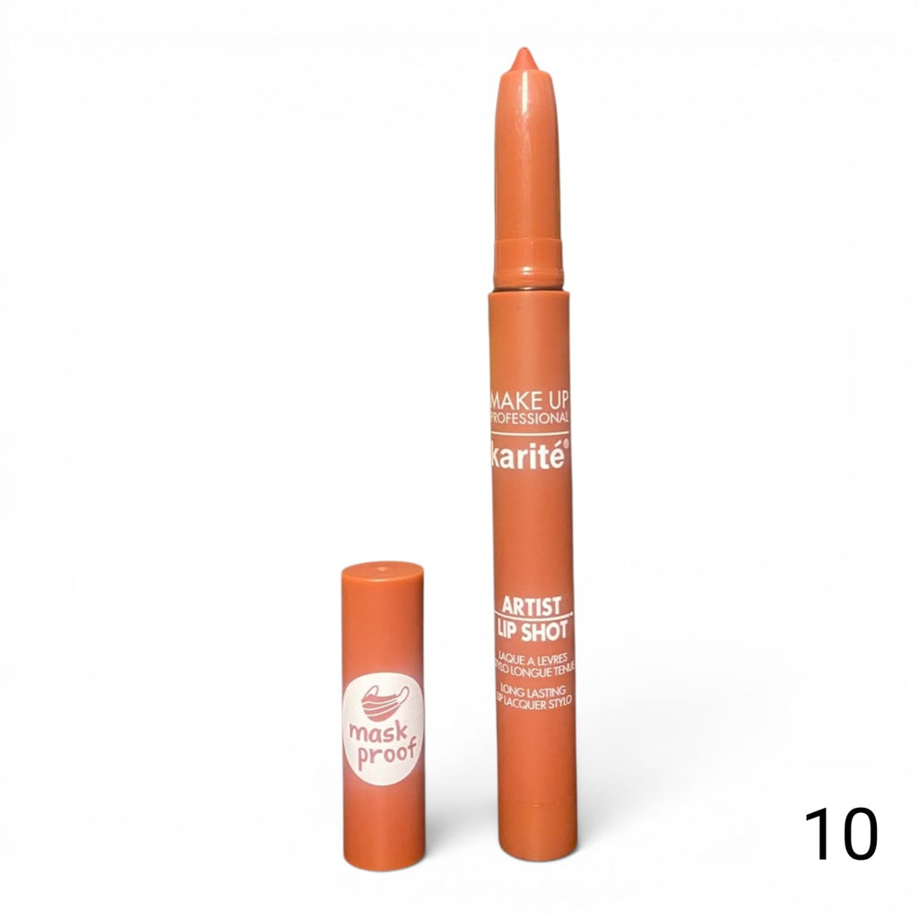 Karité - Artist Lip Shot Lipstick Pen Set, Waterproof & Mask-Proof Long-Lasting Lip Makeup