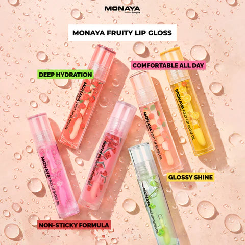 Fruit Lip Gloss - Natural Glossy Finish, Nourishing Lip Oil – LO002
