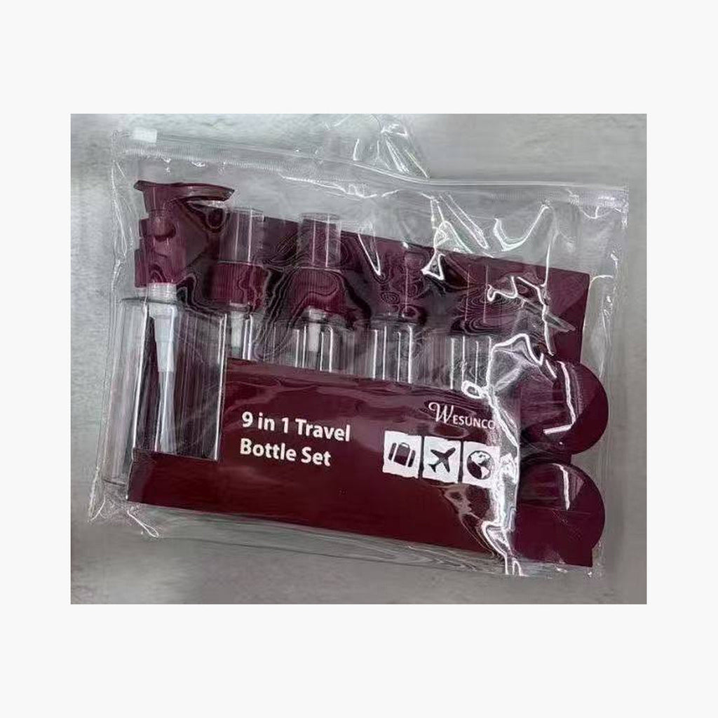 Wesunco 9-in-1 Travel Bottle Set