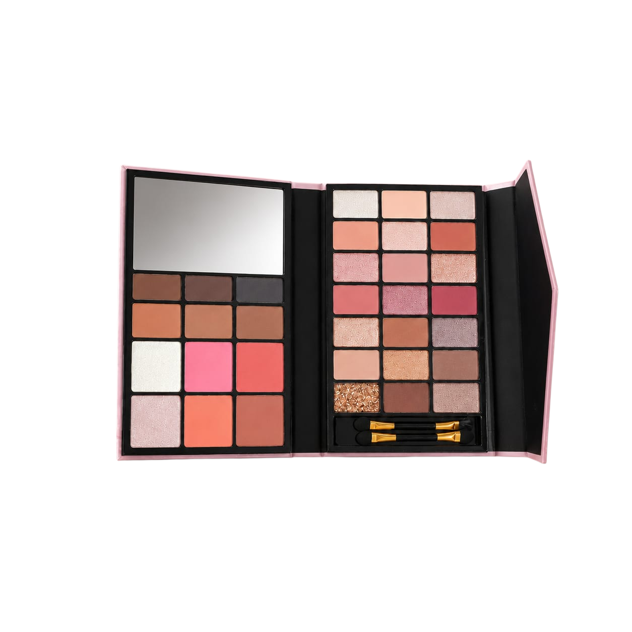 Marom Ever Beauty Muse Nude multi-use makeup palette featuring eyeshadows, blush, highlighter, and contour shades.