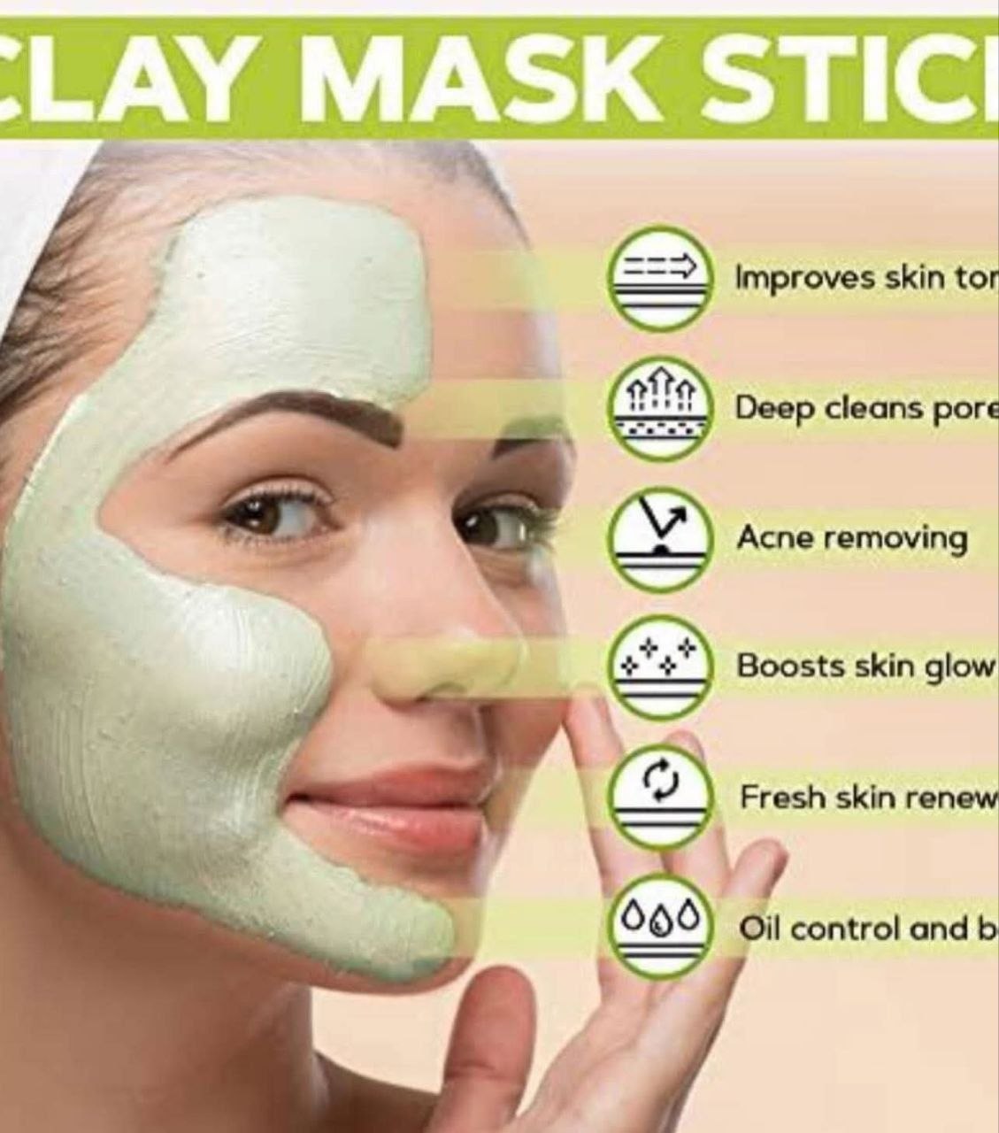 Skin Bliss Clay Stick Chamomile Face Mask 30g