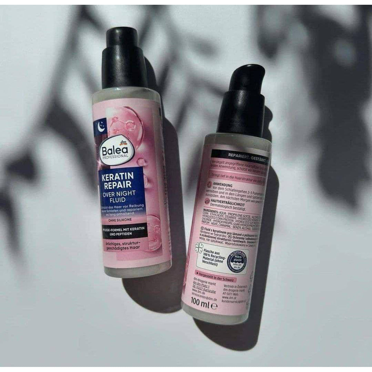 Balea Keratin Repair Overnight Fluid 100ml