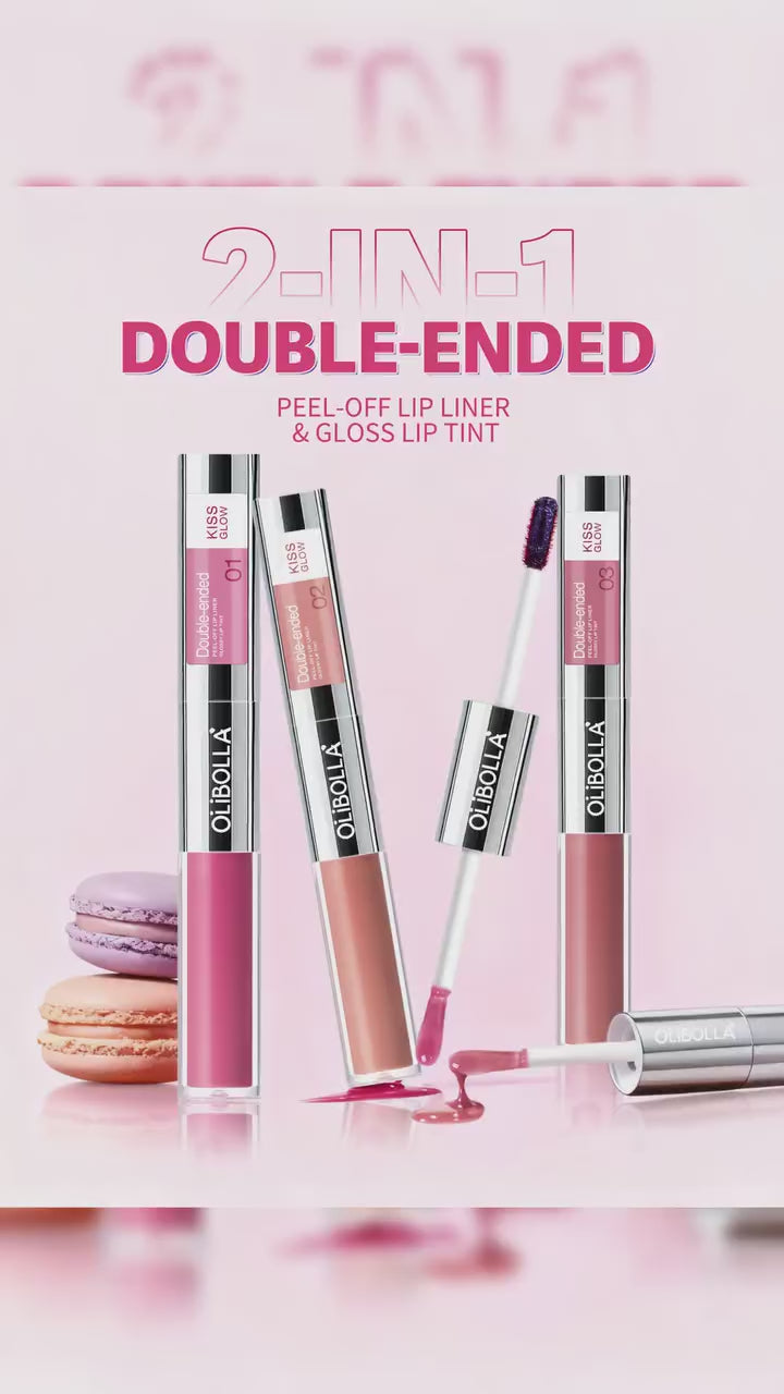 Olibolla - Double End - Peel off Lip Liner Lip Glaze