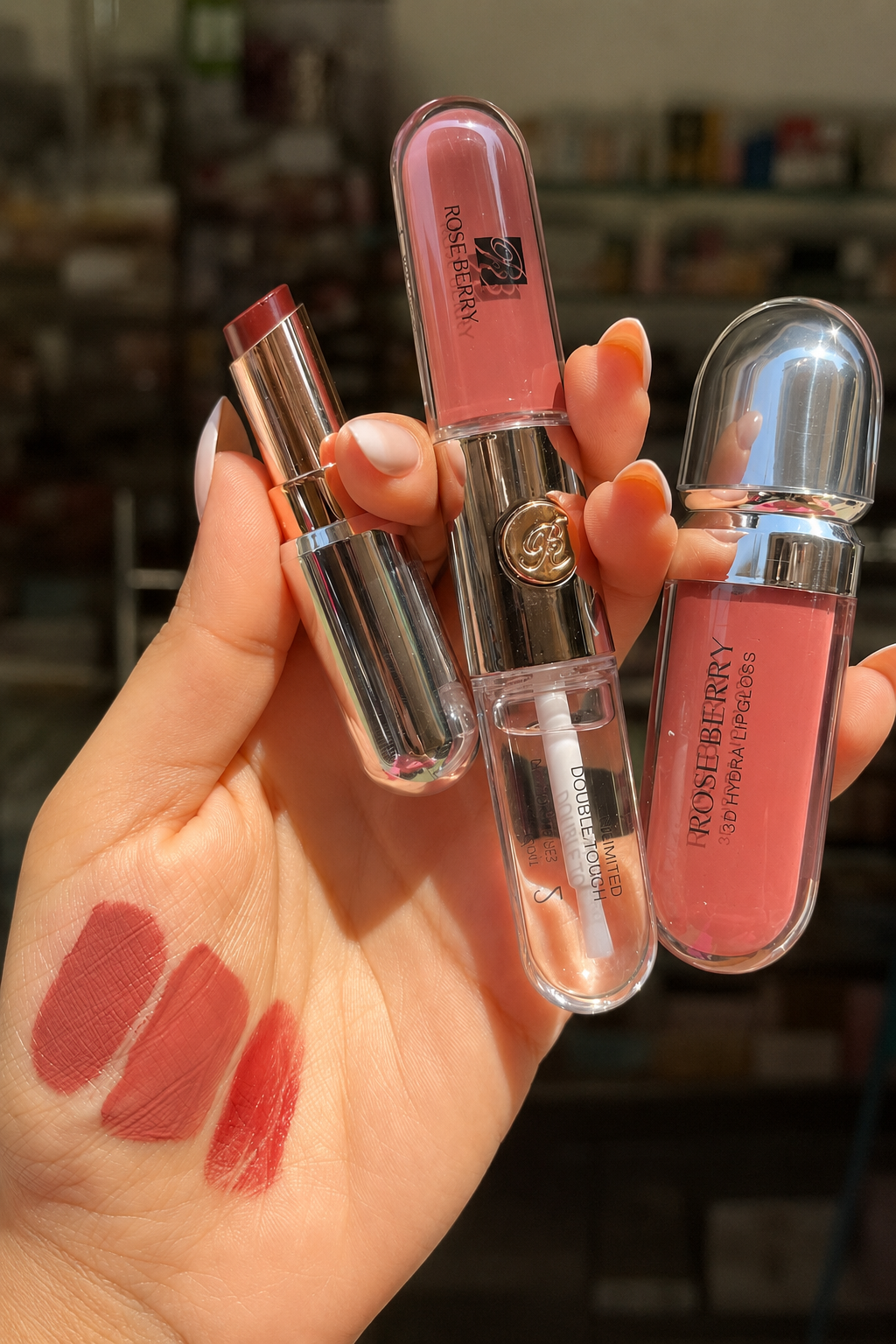 Rose Berry Pick Your Shine Vibe clean hand swatch shade 04